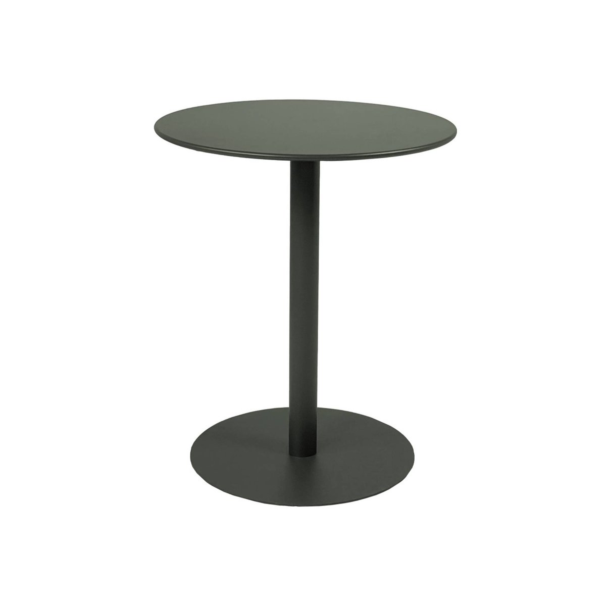 Table de jardin bistrot ronde acier + 2 assises OREA + AMÉLIA kaki, SWEEEK