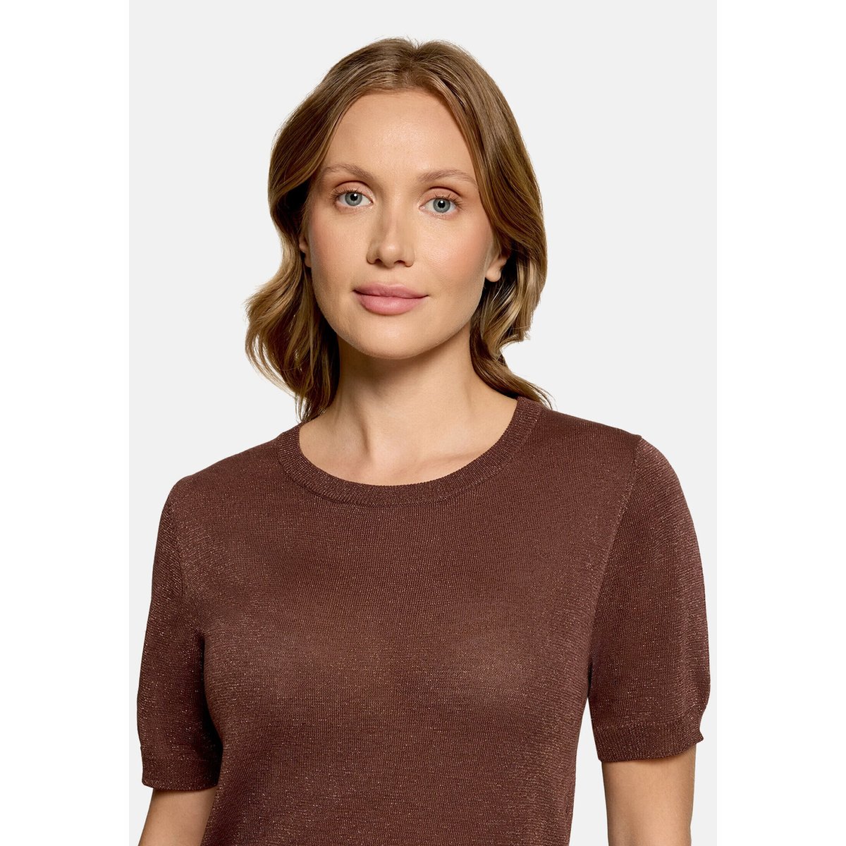 Pull-over en fine maille à fils de fil textile tiramisu, BETTY & CO