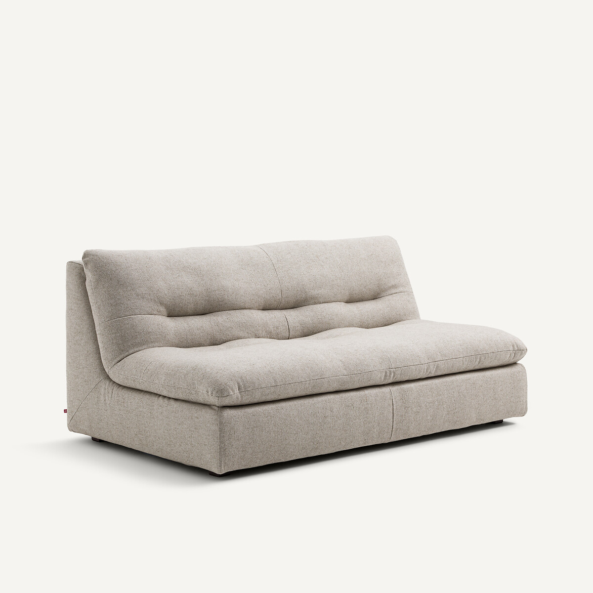 Modulaire 3-zitsbank in viscose met structuur en linnen, GIULIANO naturel, AM.PM