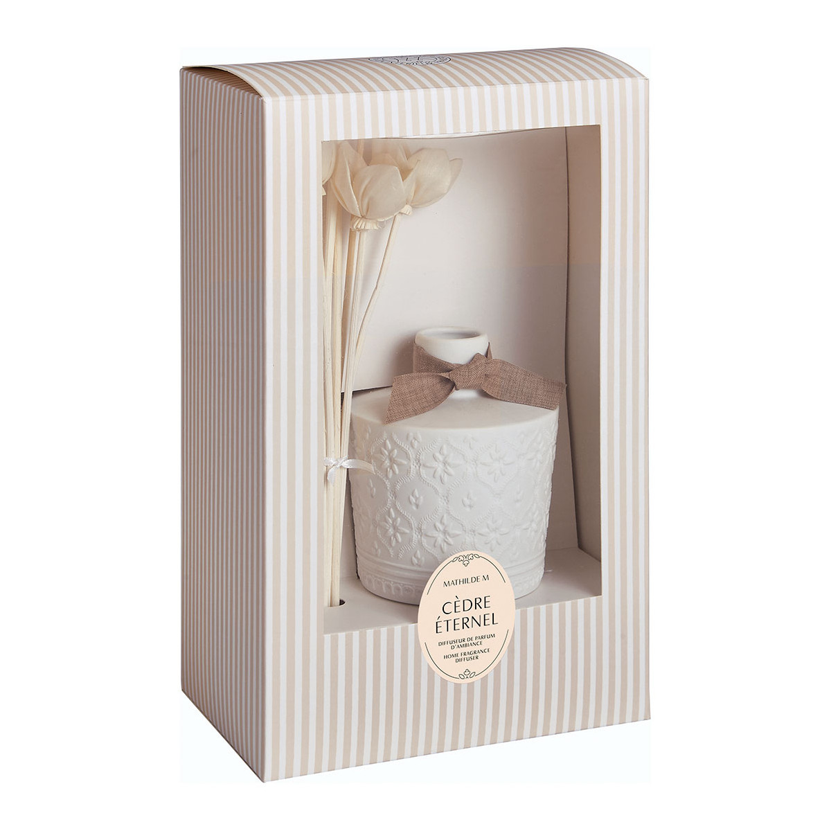 Diffuseur de parfum Cèdre Éternel PETITE INDIENNE blanc, MATHILDE M