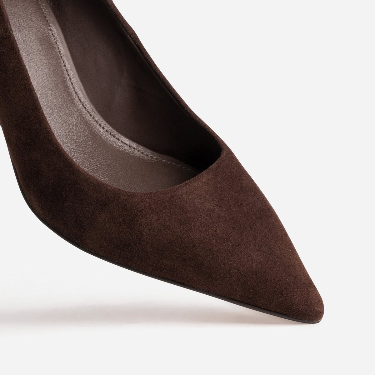 Escarpin en cuir AURELIE chocolat, ERAM