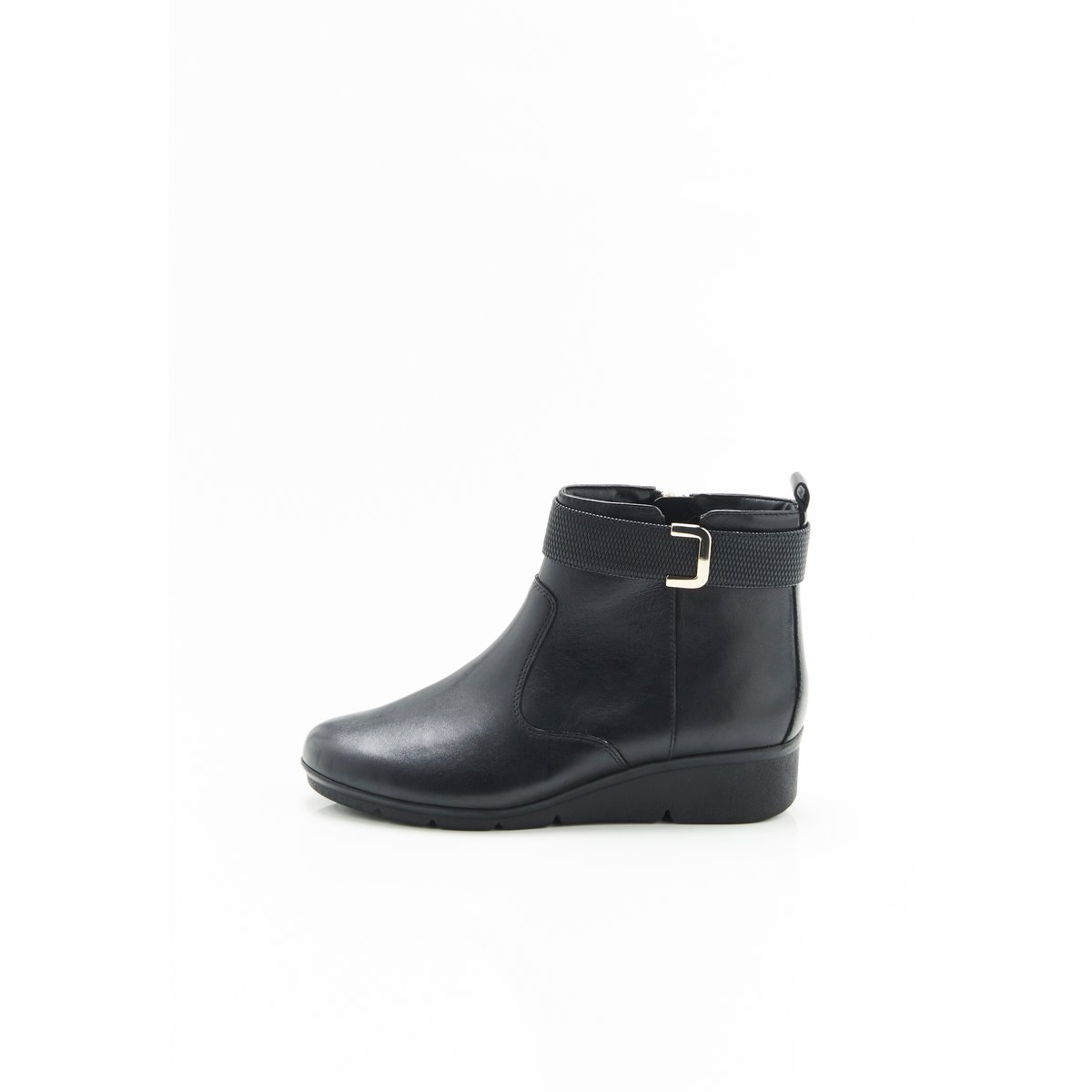 Boots compensés à boucle Amortyl noir, DAMART