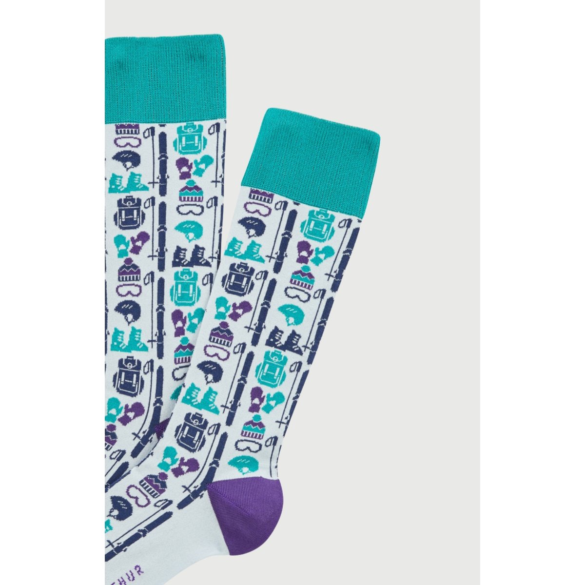 Chaussettes en coton imprimé Coup de moufle ice, ARTHUR