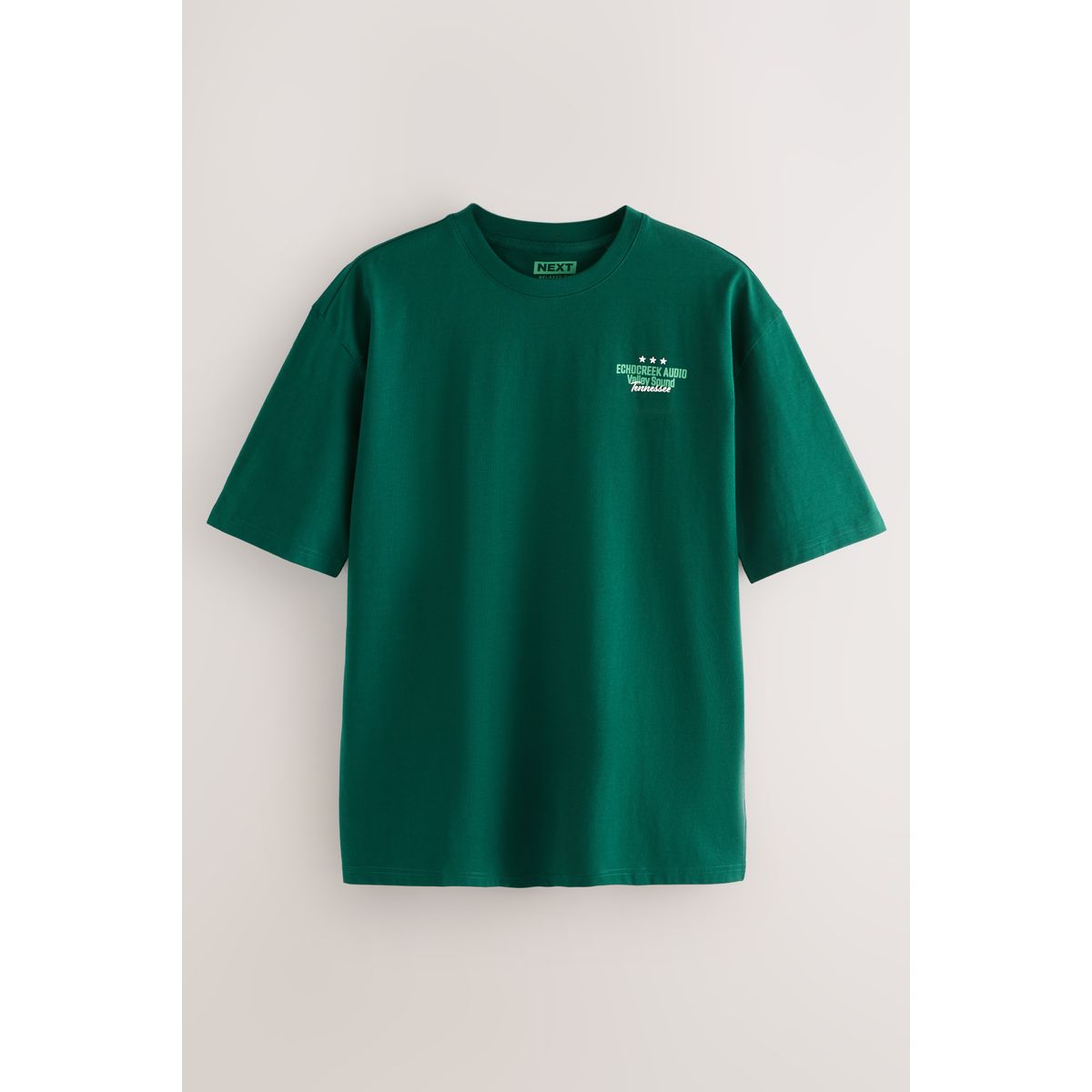 T-shirt épais à imprimé blanc/bleu/vert, NEXT