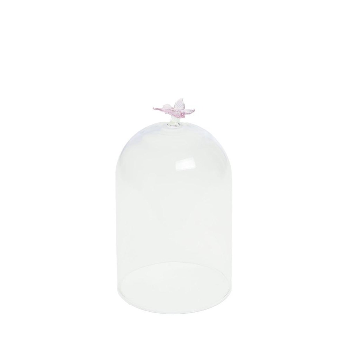 Cloche Papillon 20 cm transparent / cristal, AMADEUS