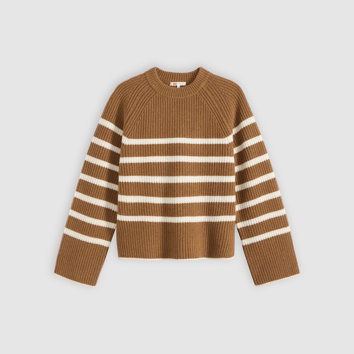 Striped Crew Neck Jumper brown, LEVI'S