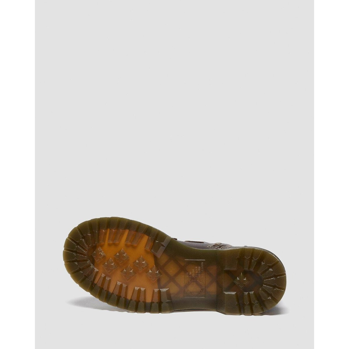 Boots en cuir fourrées 1460 Lace to Toe marron foncé, DR. MARTENS