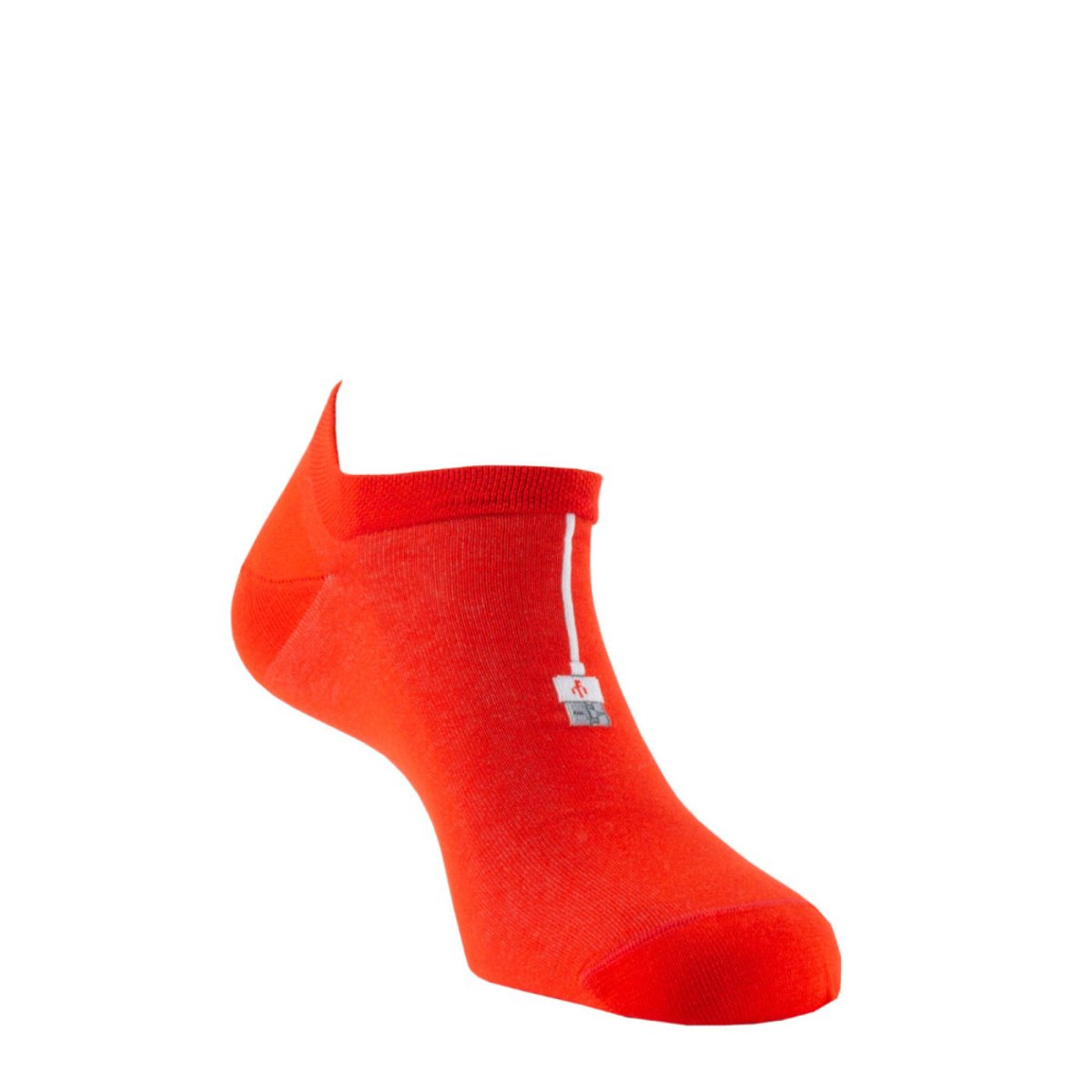 Invisibles en coton motif 'Connexion' MADE IN FRANCE rouge, ACHILE