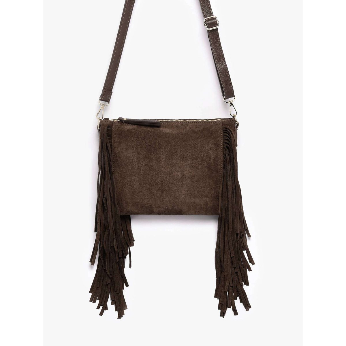 Sac bandoulière Velvet cuir testa moro, MILANO