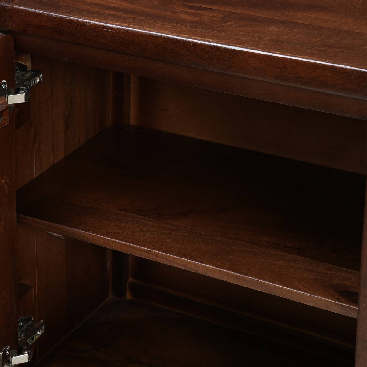 Buffet en bois de manguier foncé NORIEL bois foncé, MADE IN MEUBLES 