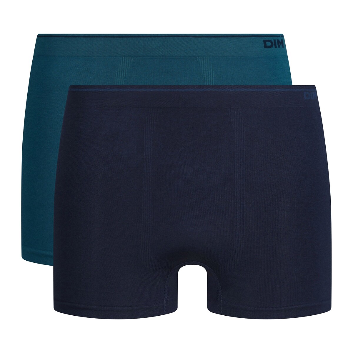 Pack of 2 Seamless Cotton Hipsters navy + blue, DIM