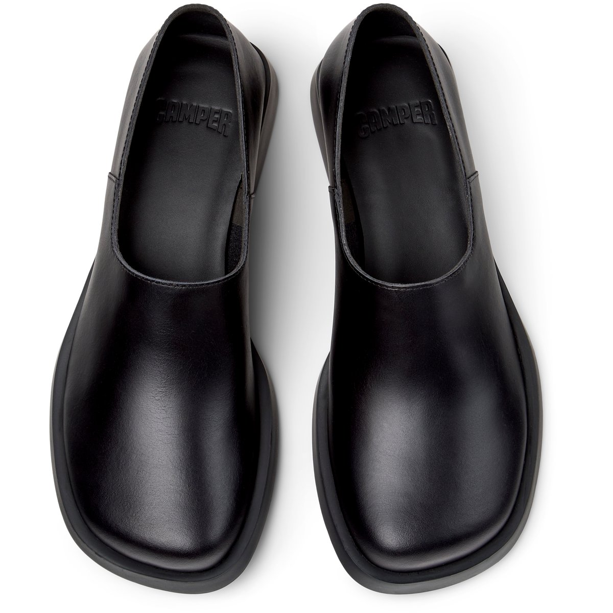 Mocassins Donna Cuir noir, CAMPER