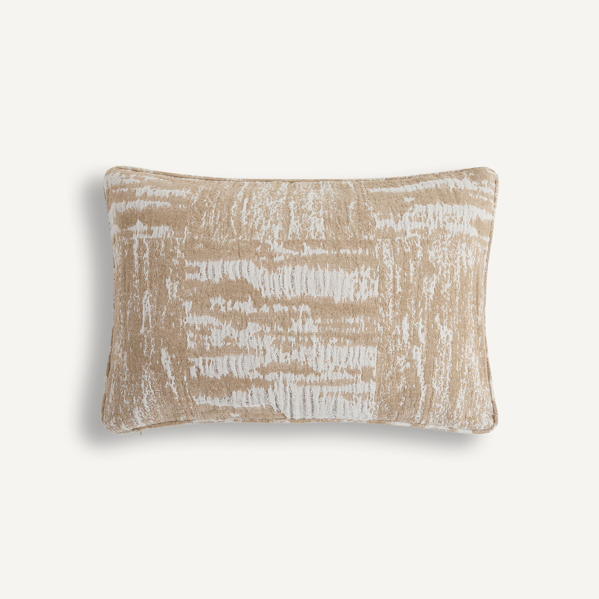 Housse de coussin en jacquard, AGOSTINA ecru/beige, AM.PM