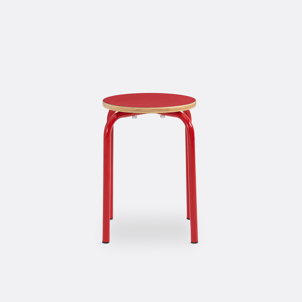 Tabouret bas empilable écolier, Hiba rouge, LA REDOUTE INTERIEURS