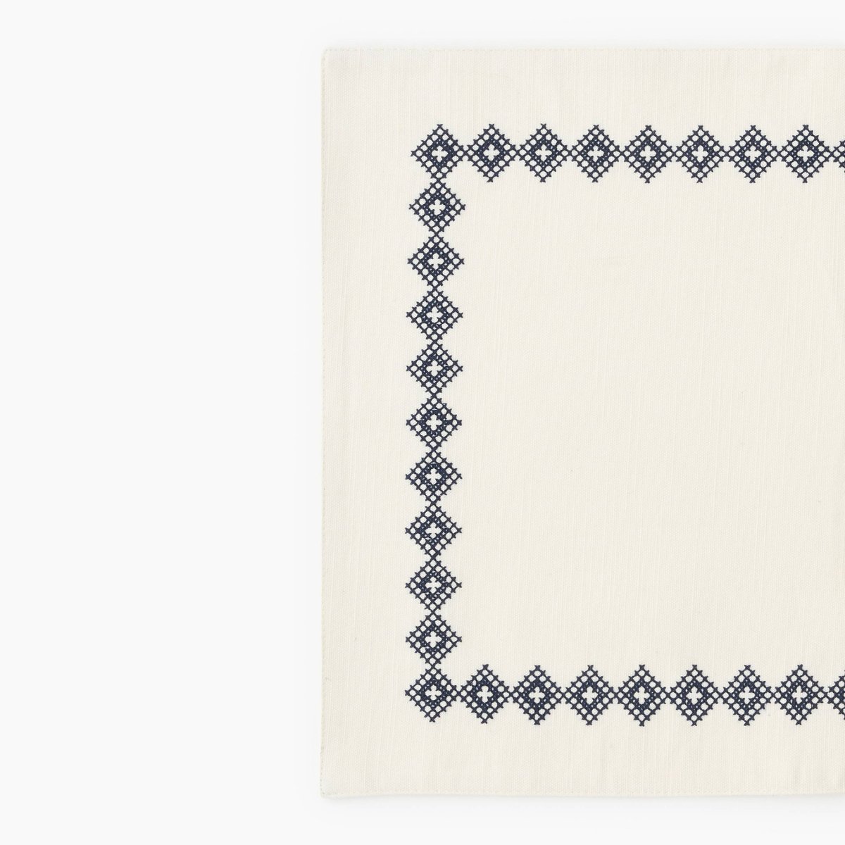 Set de table 100%coton broderie, 33x48 cm naturel, MONOPRIX