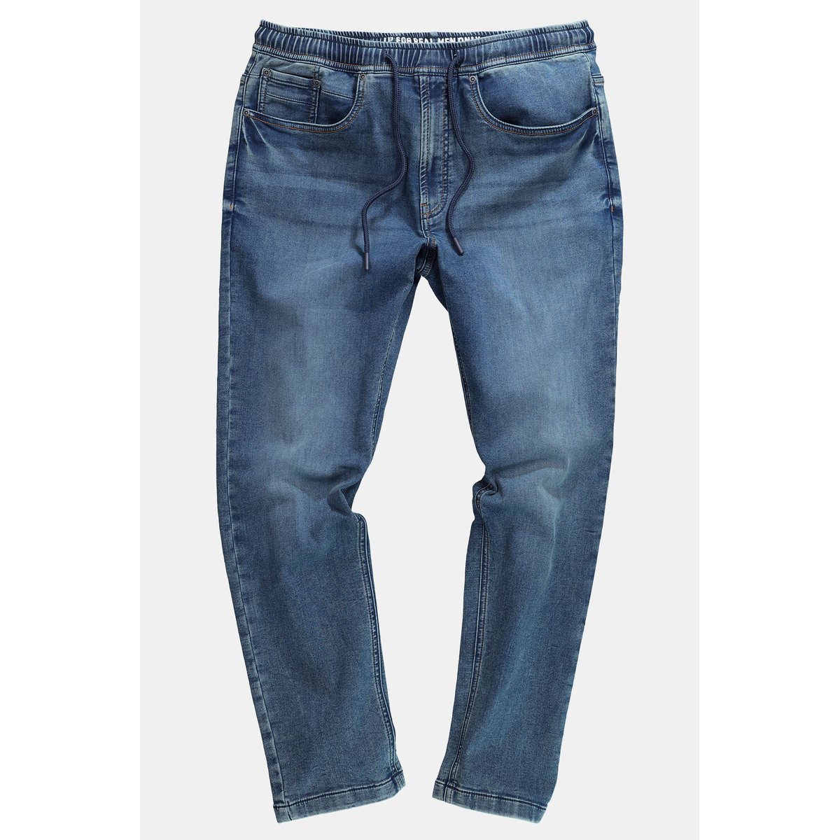Jean à taille élastique bleu jean, JP1880