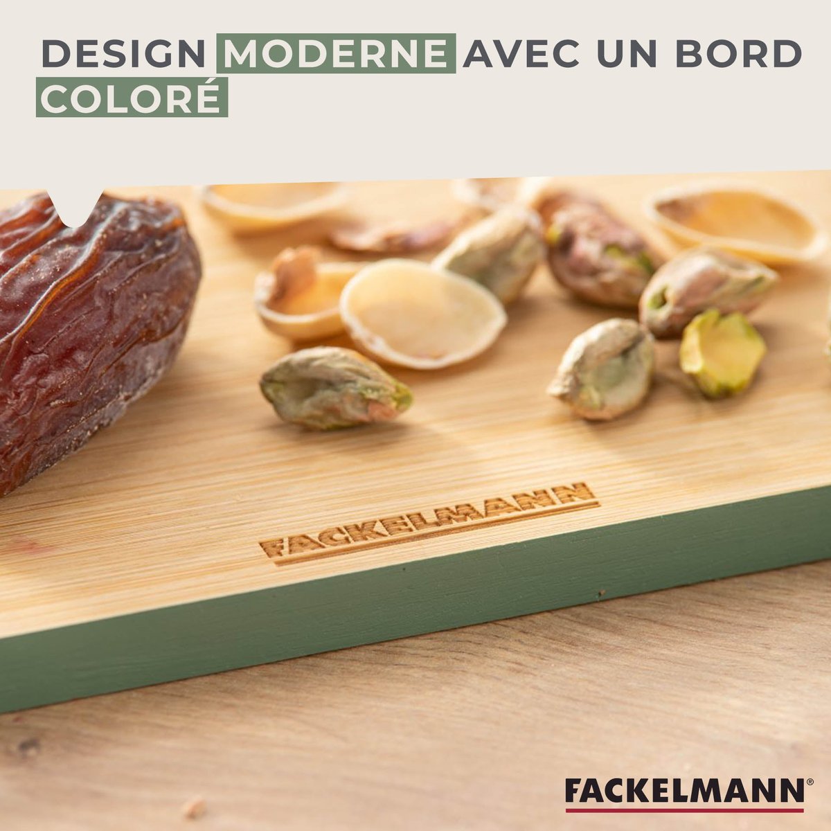 Planche à découper BALANCE vert,brun, FACKELMANN
