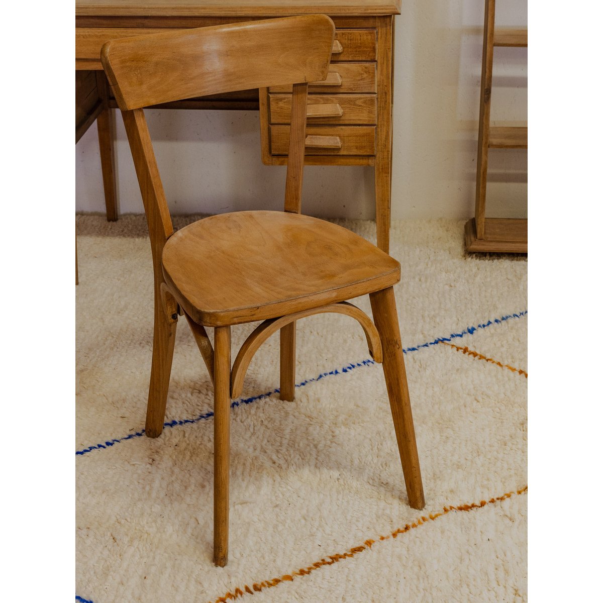 Ensemble de bureau et chaise pour enfant en bois Ange N°17 - Bon état bois clair, DEBONGOUT