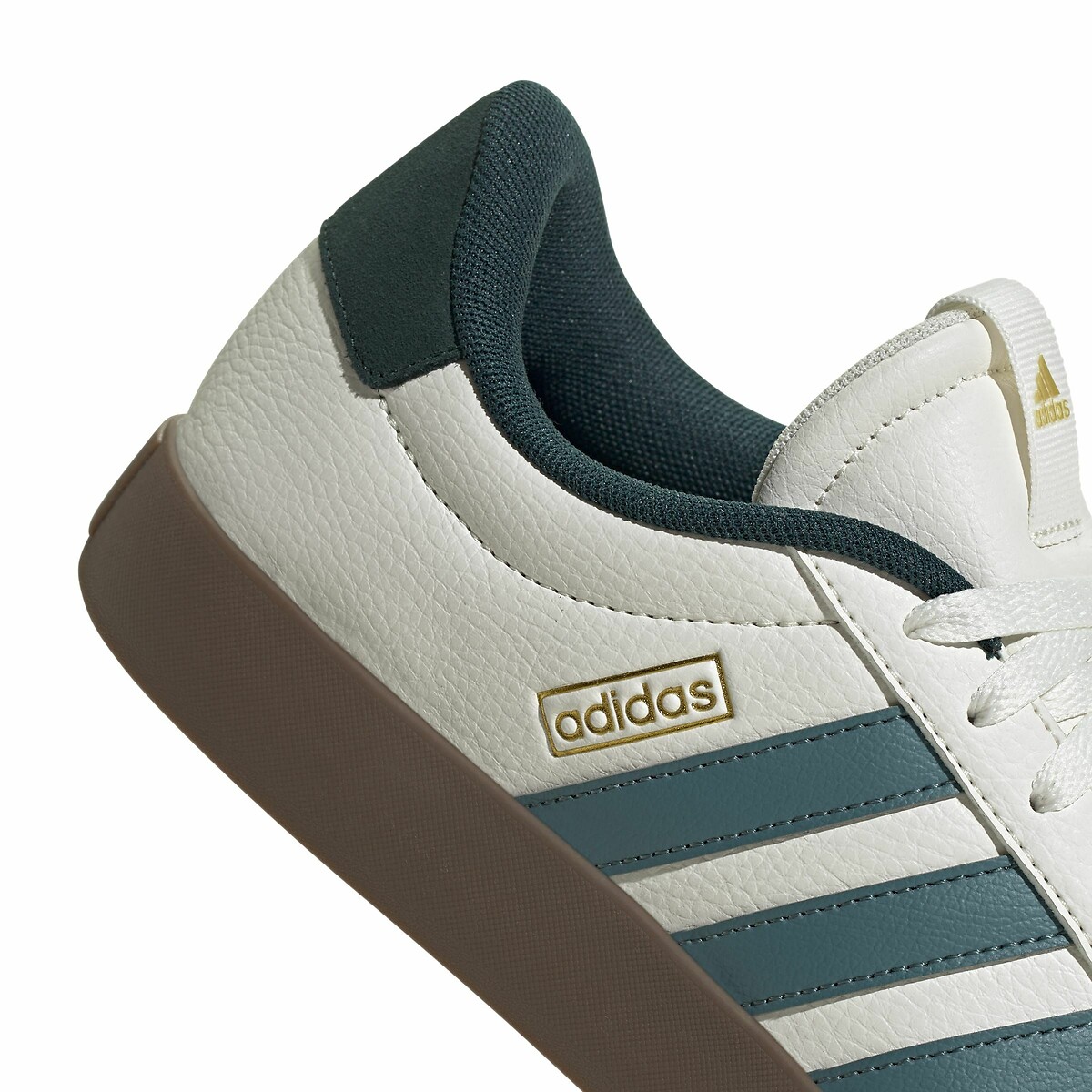 Baskets cuir VL Court 3.0 blanc/vert, ADIDAS SPORTSWEAR