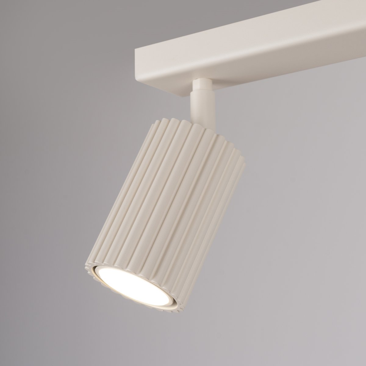 Plafonnier Aluminium Beige GU10 2 Karbon beige, EDEN