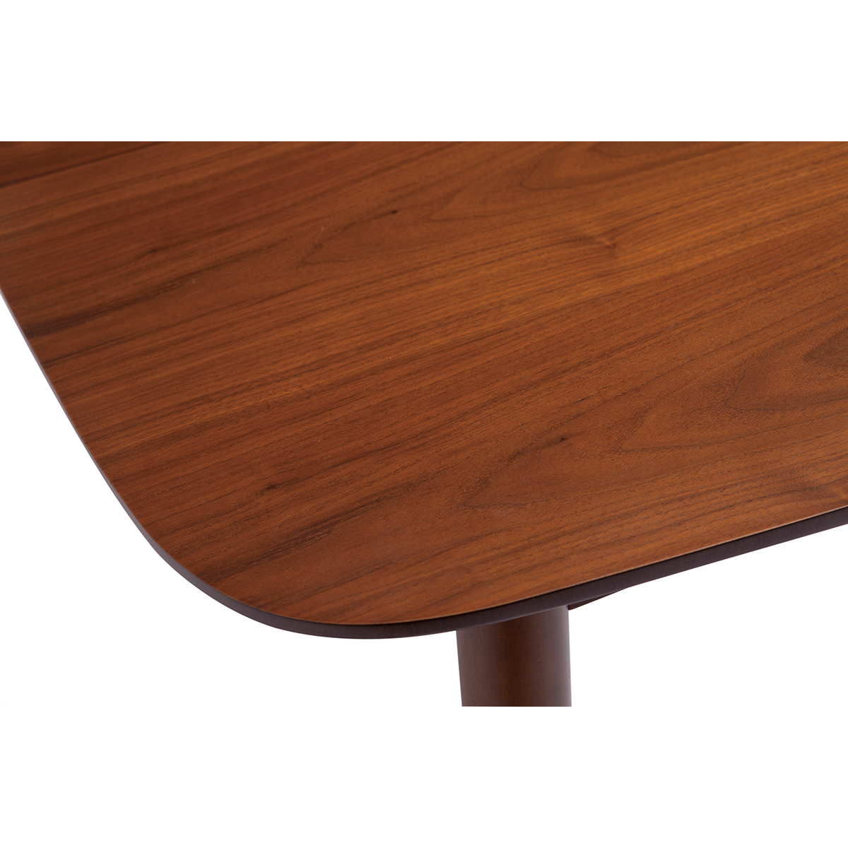 Table à manger extensible carrée en bois L90-130 cm NORDECO noyer, MILIBOO