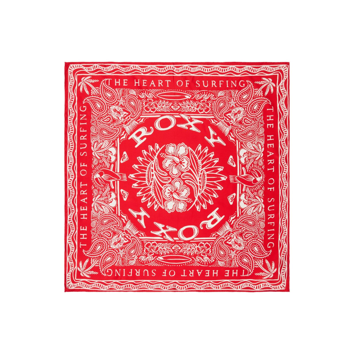 Bandana ILLUSION FEVER. rouge hibiscus, ROXY