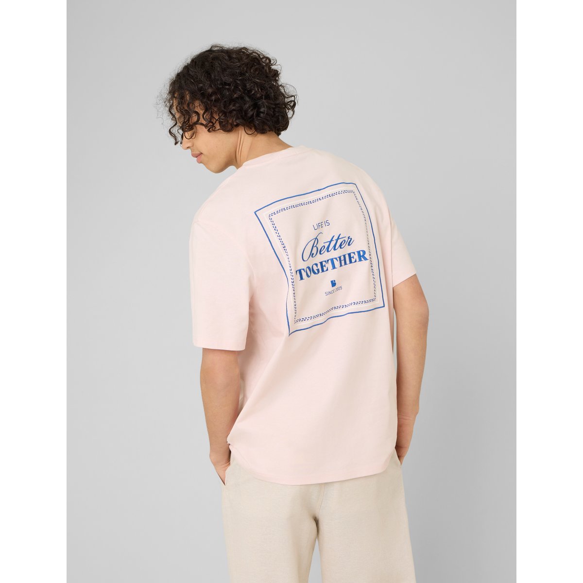 T-shirt animation devant/dos rose, BZB