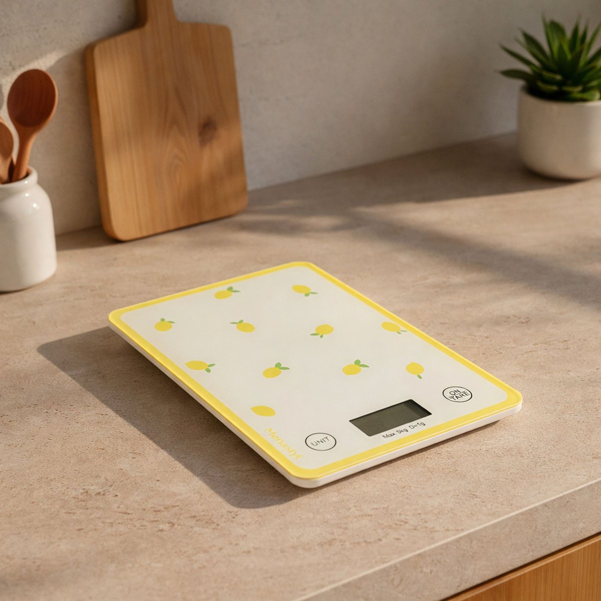 Balance de cuisine 5kg, CITRON citron, MENASTYL