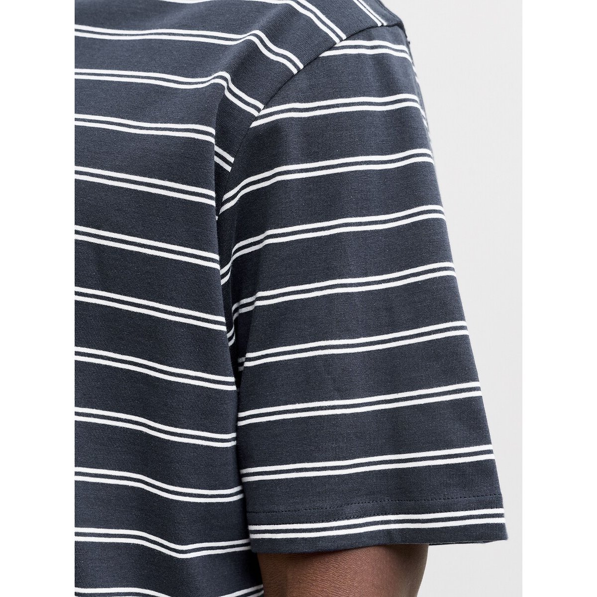 T-shirt manches courtes rayé bleu marine, JACK & JONES