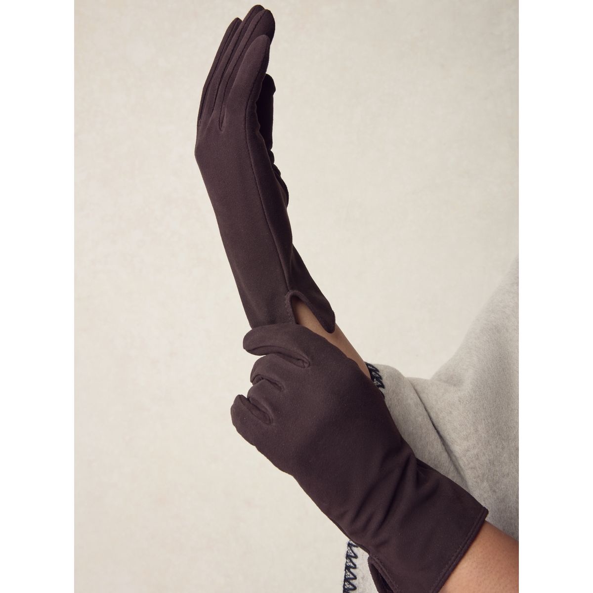 Gants n. premium marron chocolat, NEXT