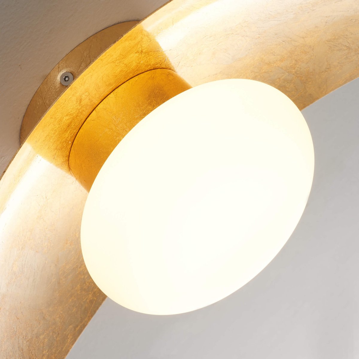 Applique à LED finition feuille d'or - ISOLA doré, KOSILUM