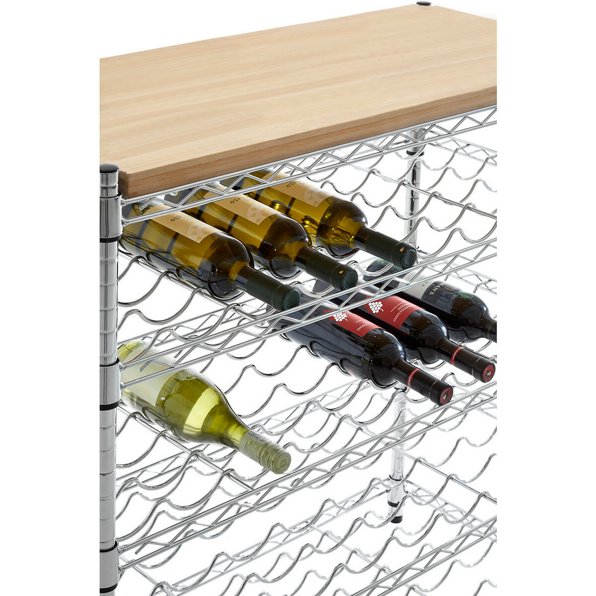 5-Tier Frankfurt Wine Rack silver-coloured, SO'HOME