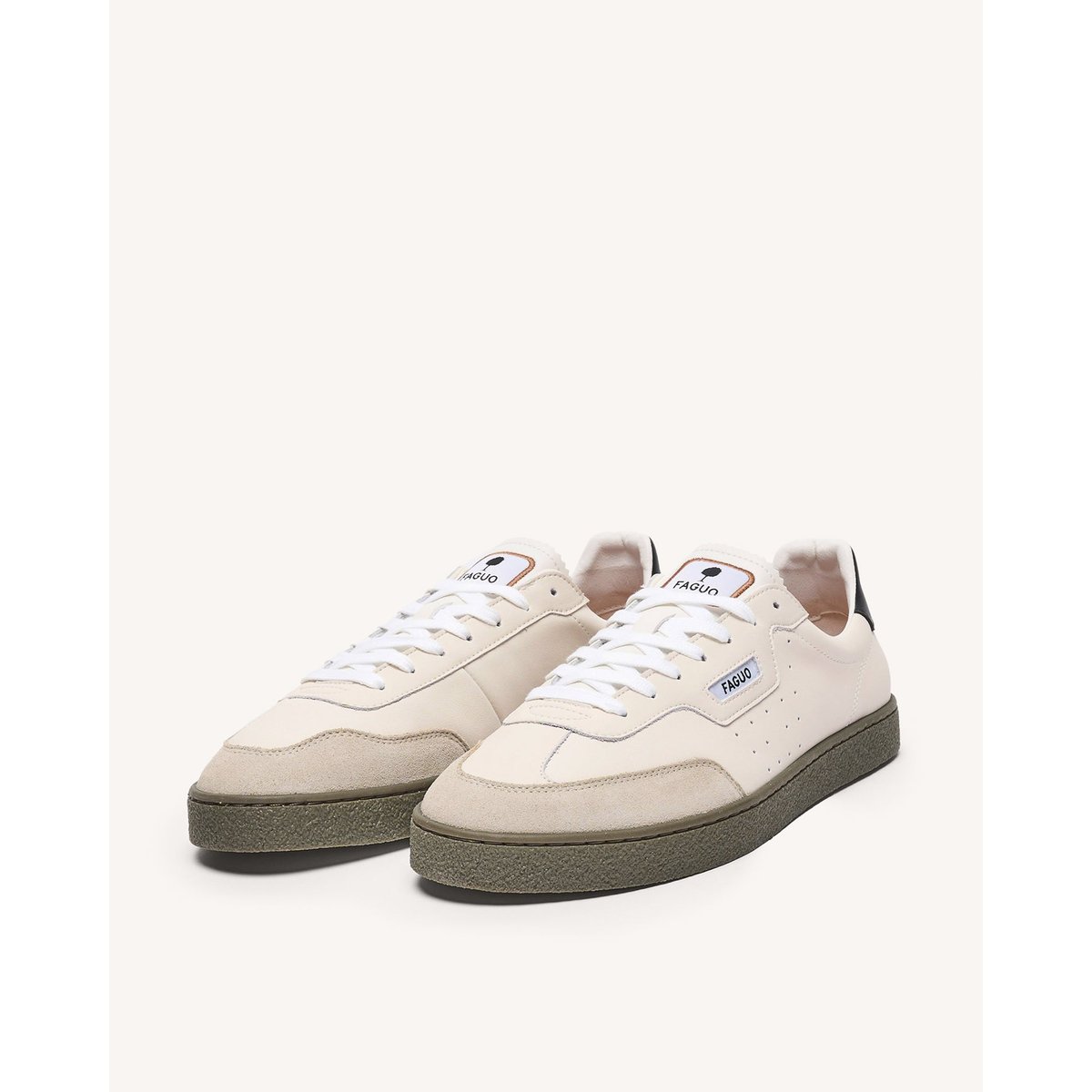 Baskets cuir LUMBO noir, FAGUO