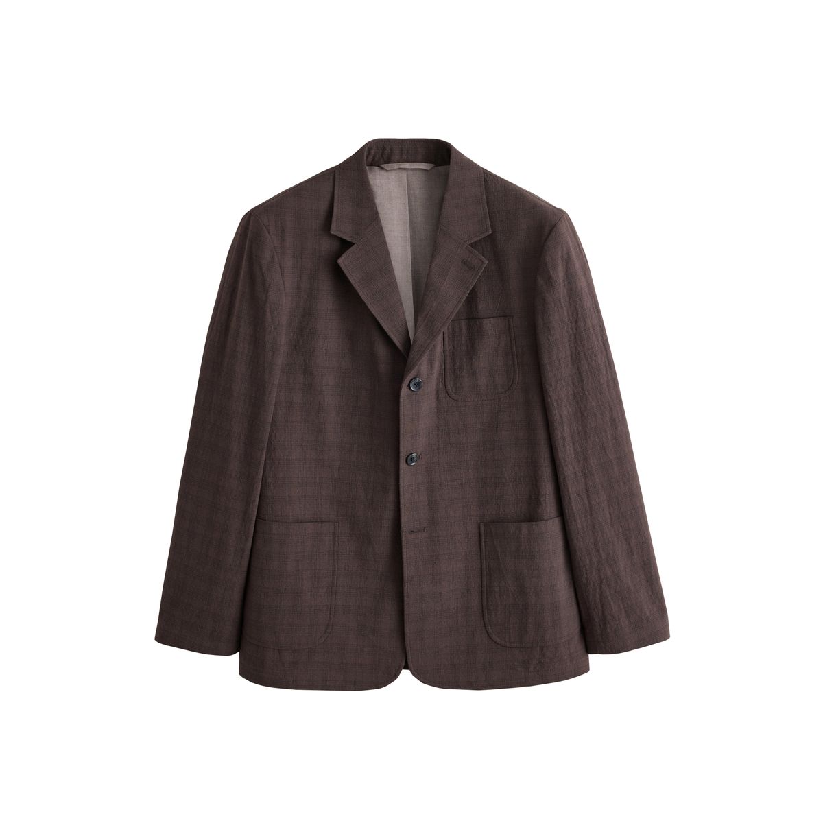 Veste de costume décontractée en coton marron, NEXT