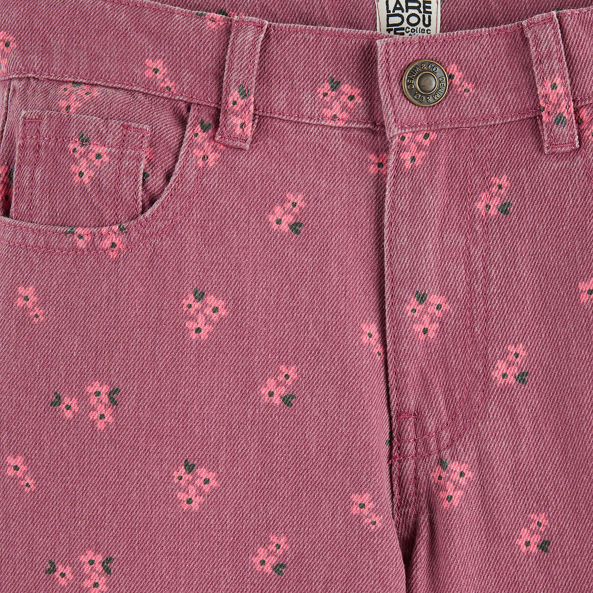 Pantalon large, imprimé floral imprimé rose, LA REDOUTE COLLECTIONS