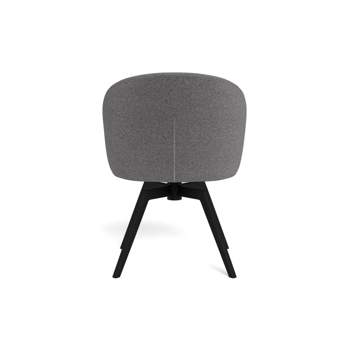 Chaise pivotante à 360° avec accoudoirs MARGAUX gris, TOILINUX