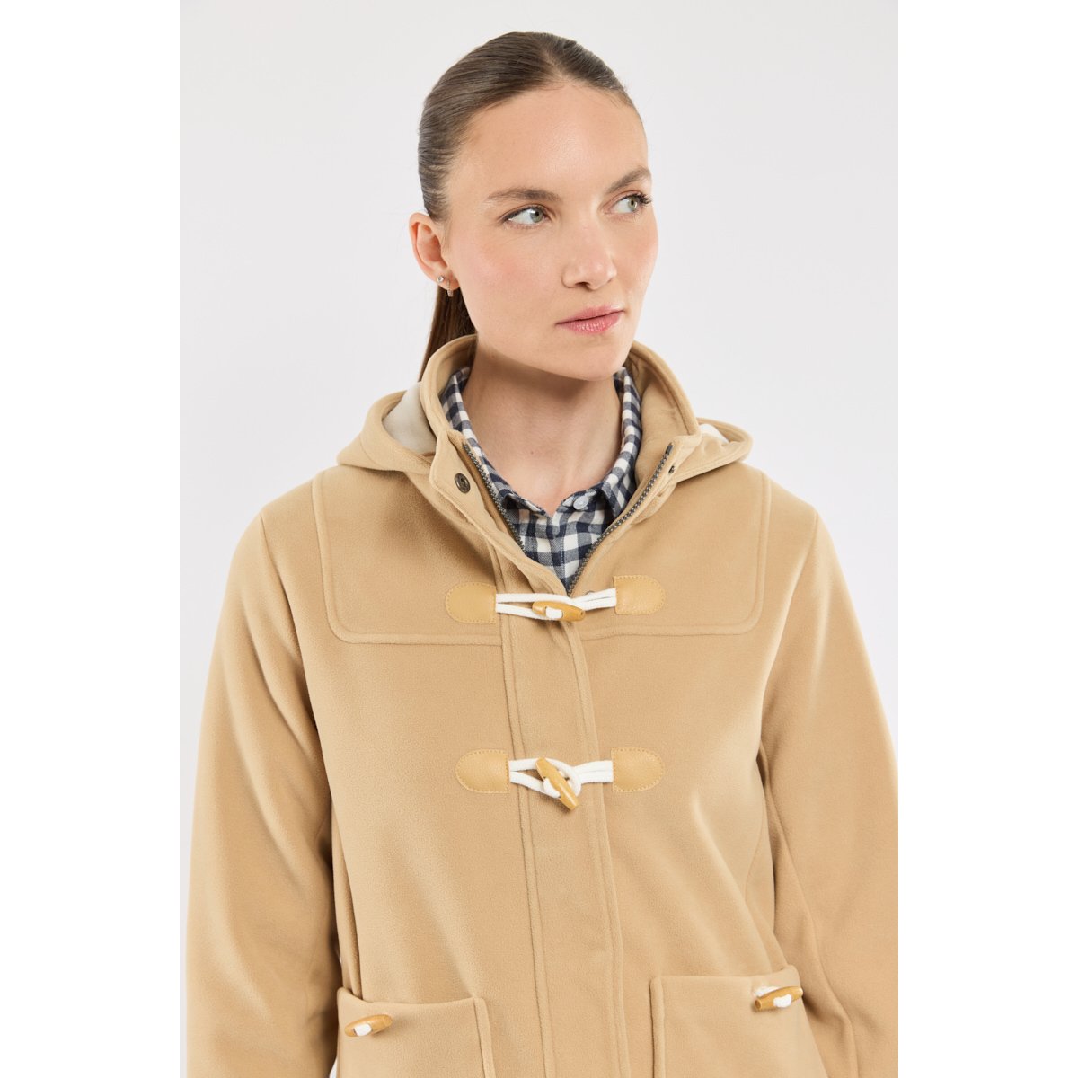 Veste polaire en polyester recyclé MALZEN beige, BERMUDES