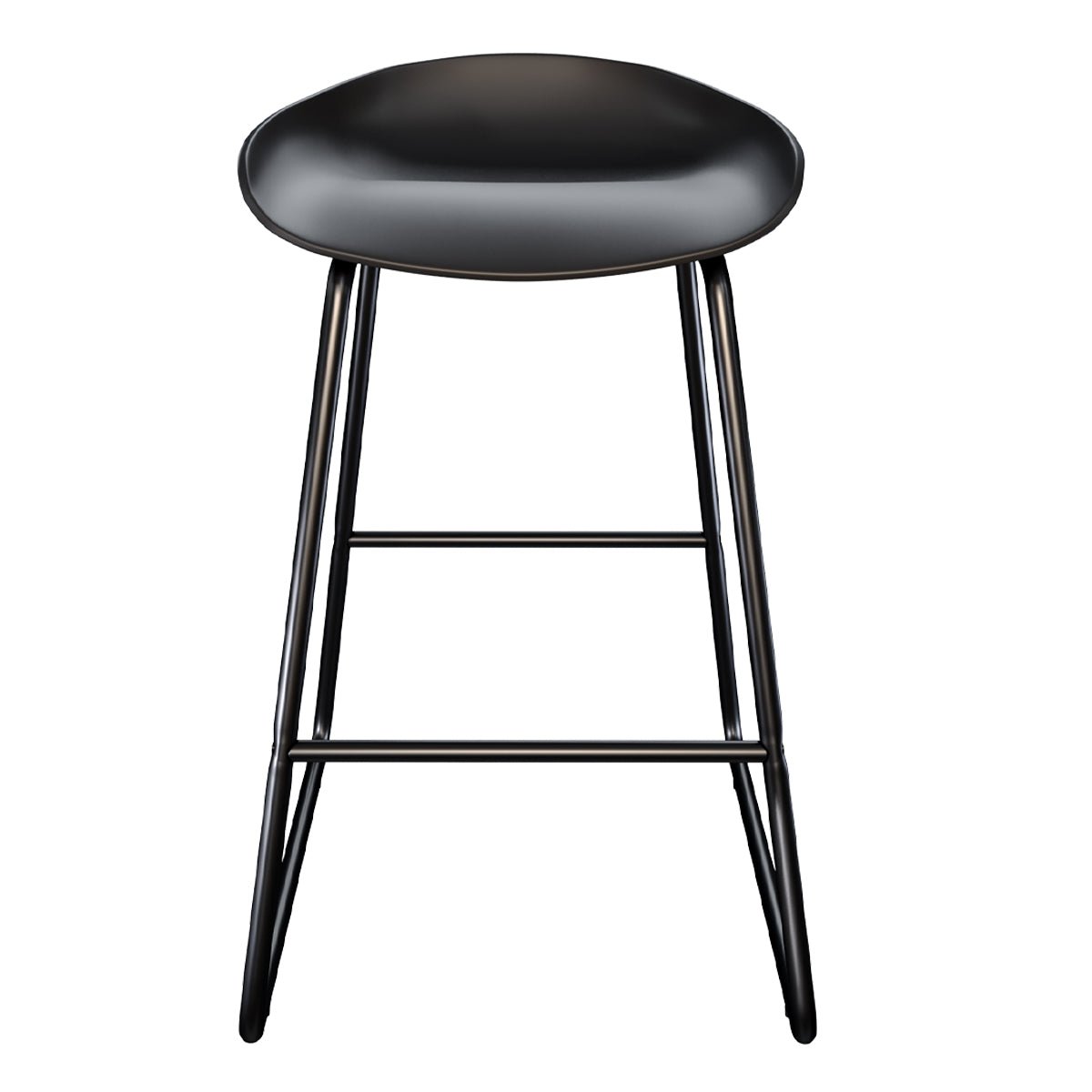 Lot de 2 chaises pour îlot central H65,5 cm - YOSHI noir, MAISON PAVANE