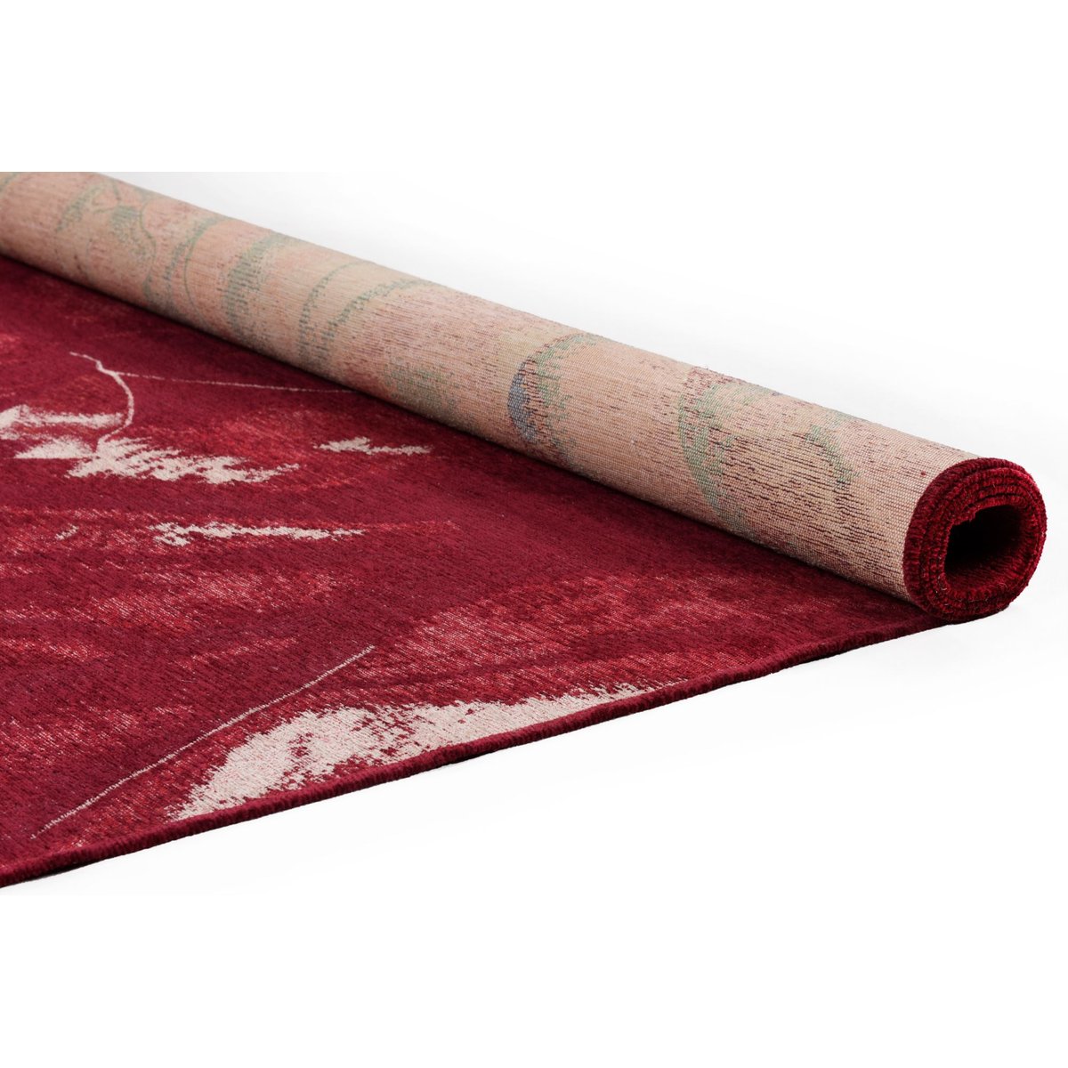 Tapis floral - FLOMI ROSE rouge, THEKO