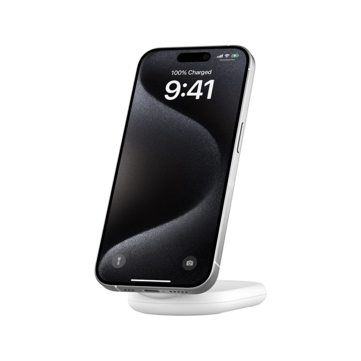 Chargeur induction induction 15W 2en1 blanc couleur unique, BELKIN