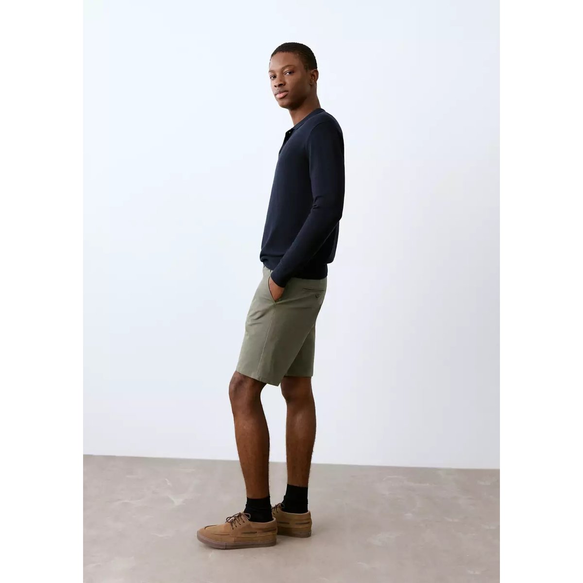 Bermuda coton kaki, MANGO TEEN