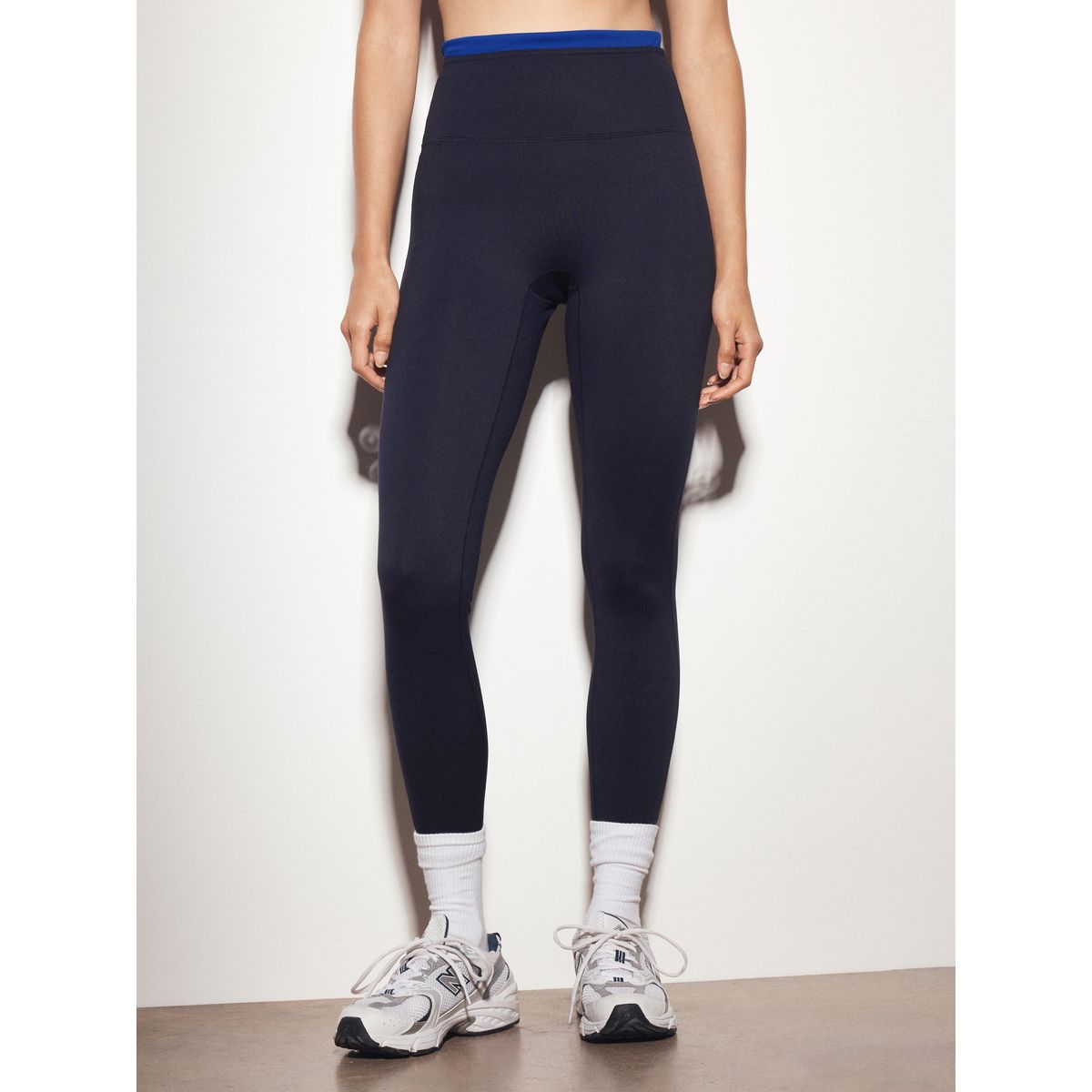 Legging double épaisseur active balance bleu marine, NEXT