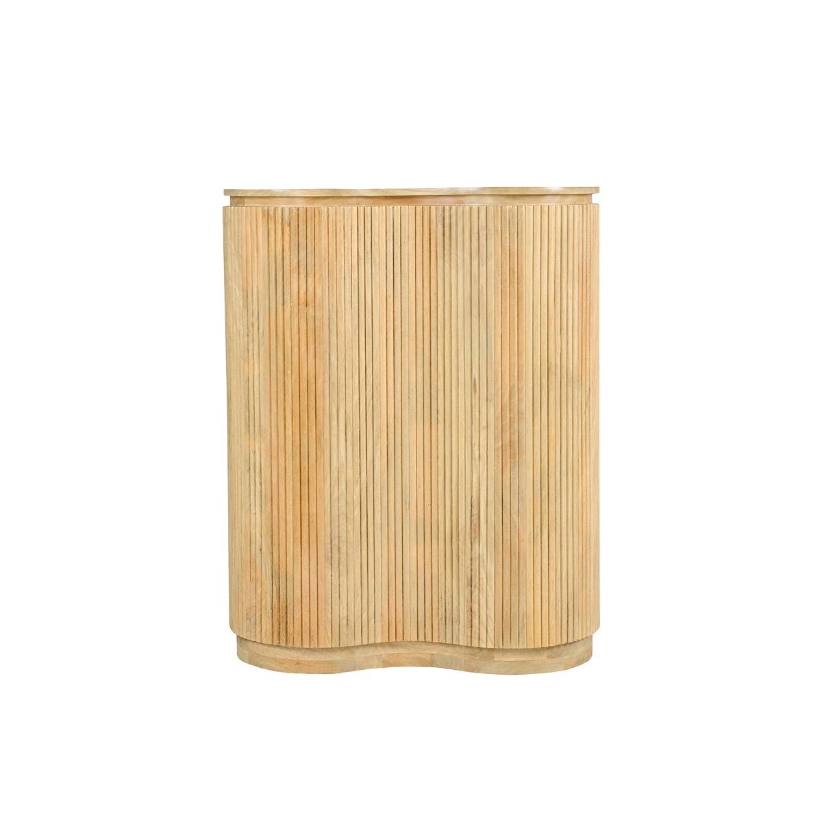 Meuble bar en bois de manguier  ELORIA bois clair, MADE IN MEUBLES 
