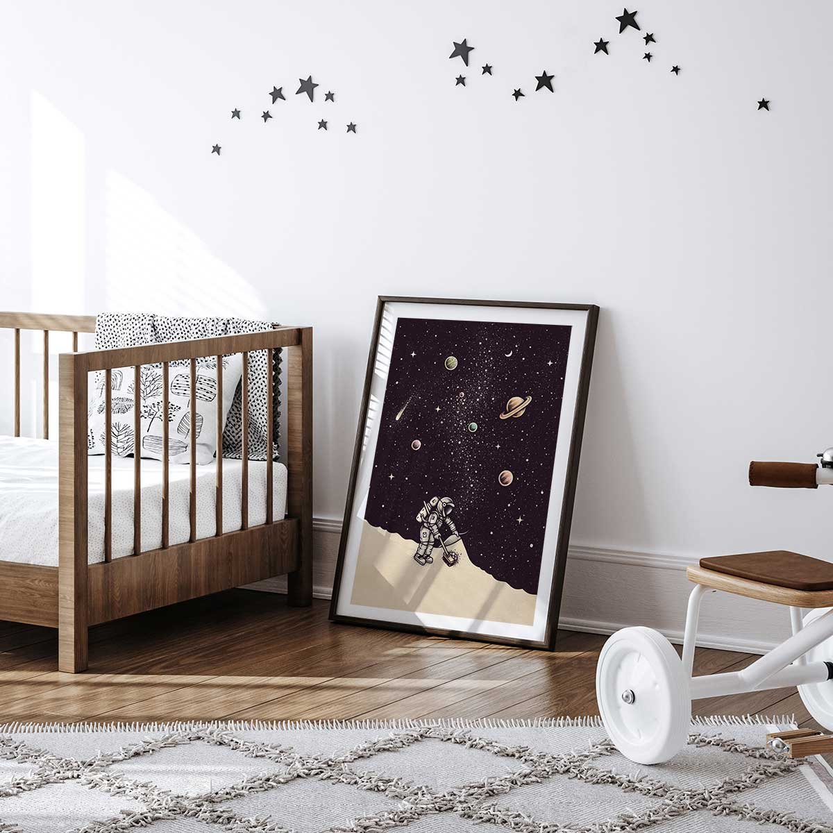 Affiche enfant coup de balai affiche seule, HEXOA