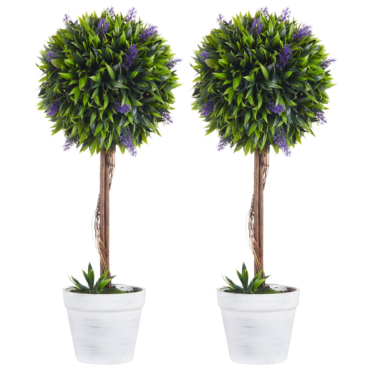 Topiaires artificielles PE Vert vert, HOMCOM