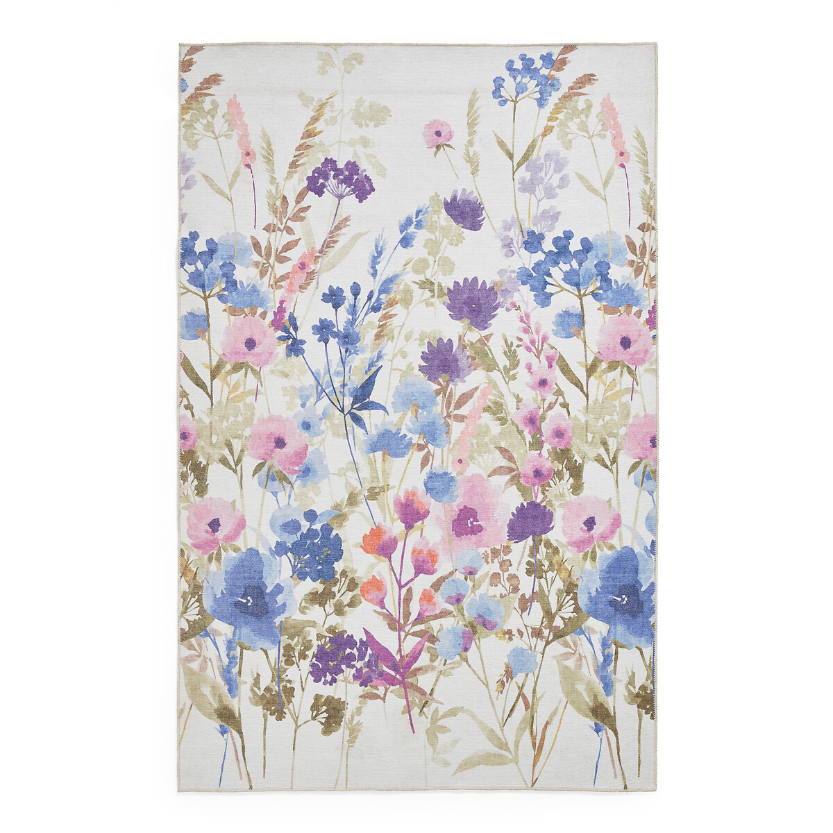 Catherine Lansfield Country Floral Floral Washable Rug purple, CATHERINE LANSFIELD