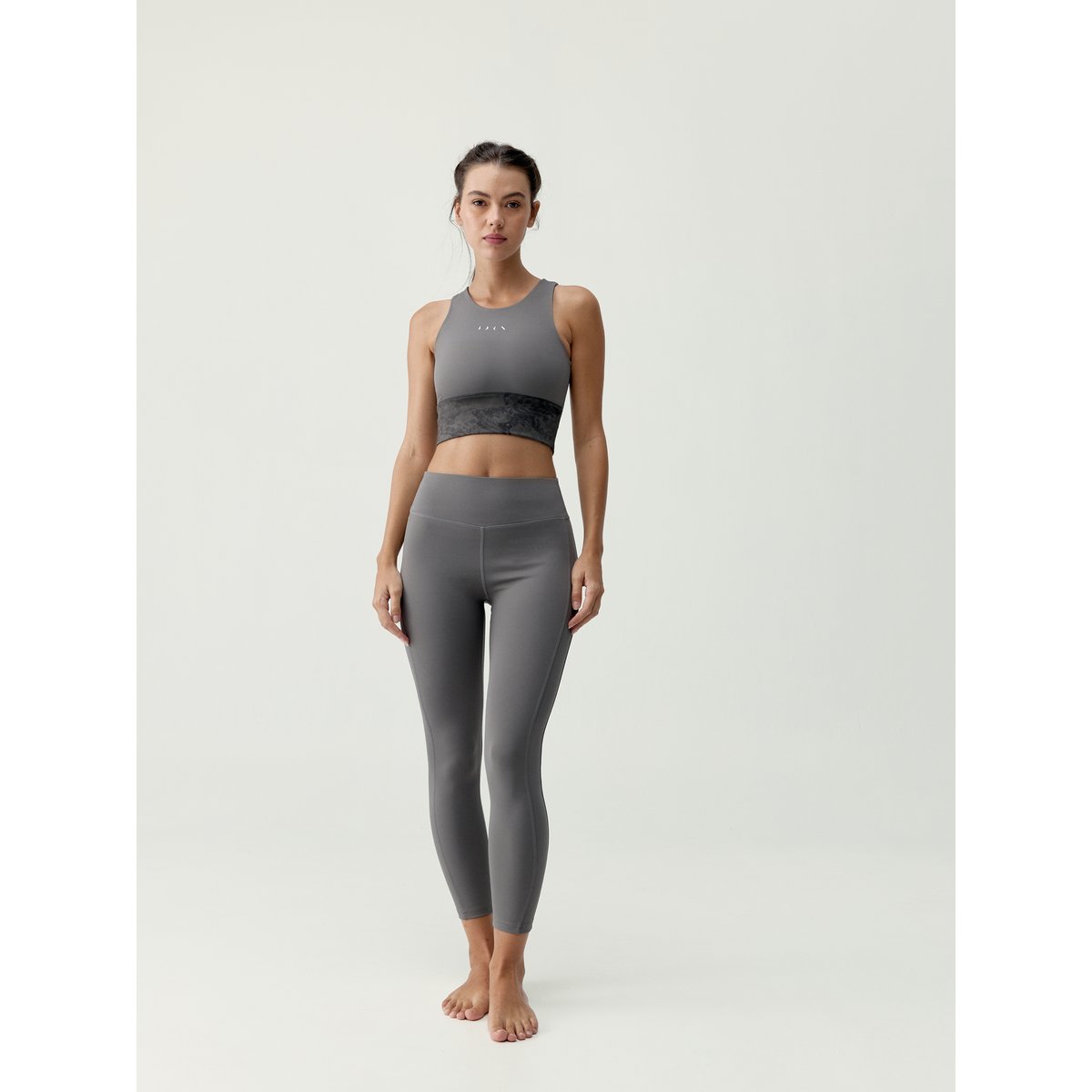 Brassière de sport femme Ember Maintien élevé séchage rapide marron vison, BORN