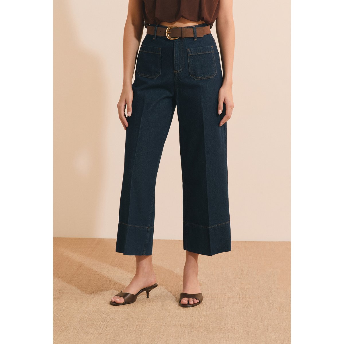 Jean droit à poches avant DERA jean denim, ETAM