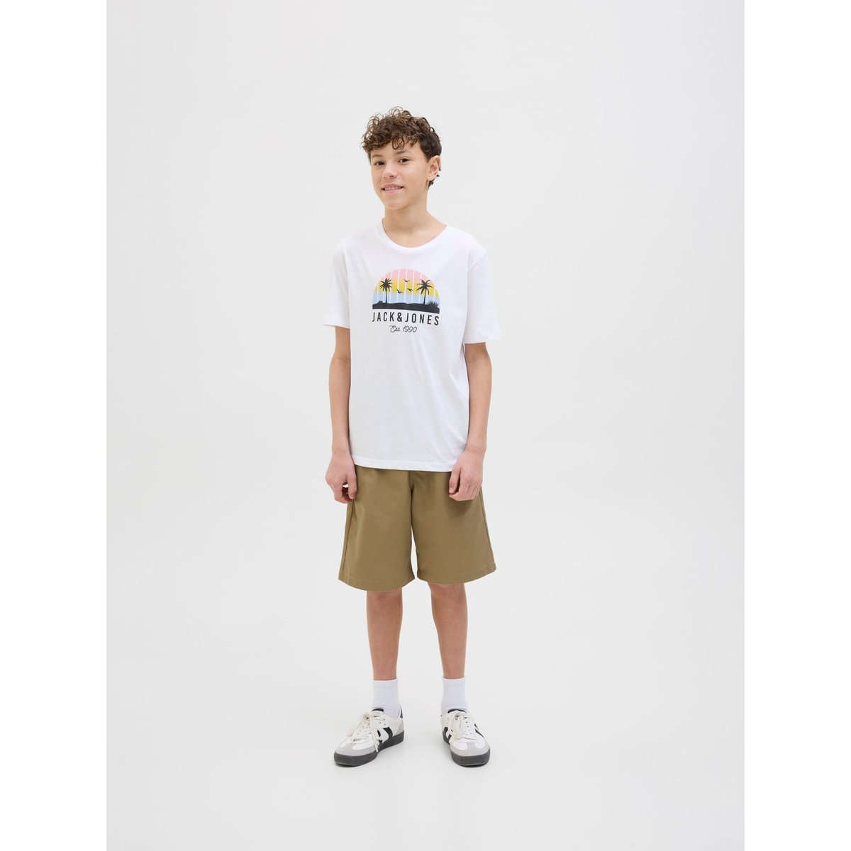 T-Shirt chambray blue, JACK & JONES JUNIOR