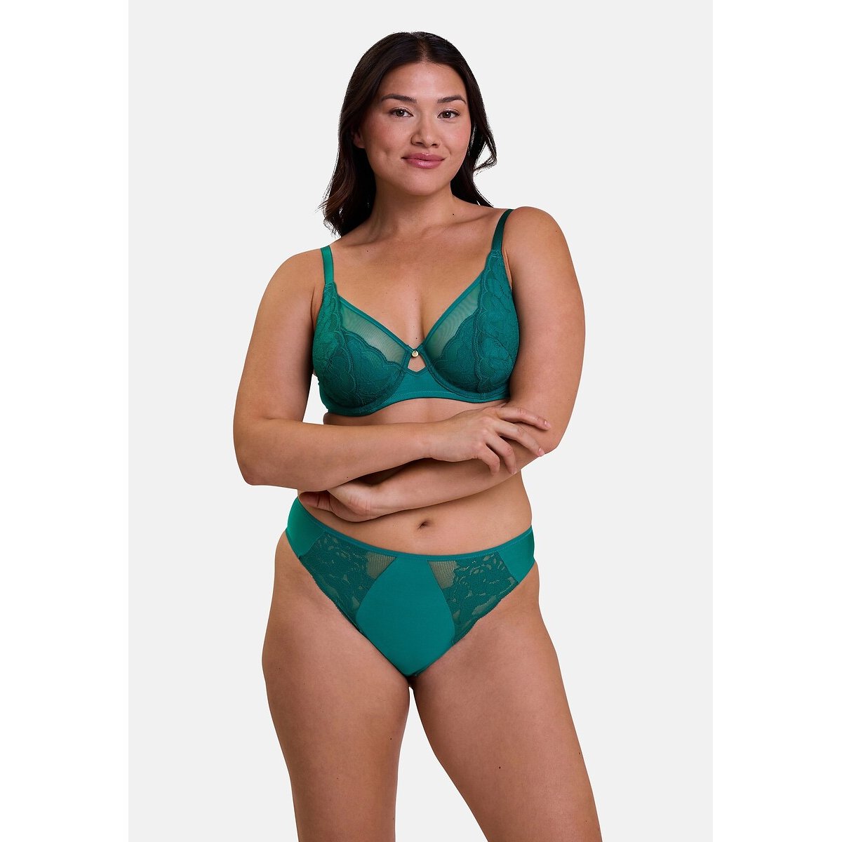 Soutien gorge avec armatures Romance vert emeraude, SANS COMPLEXE
